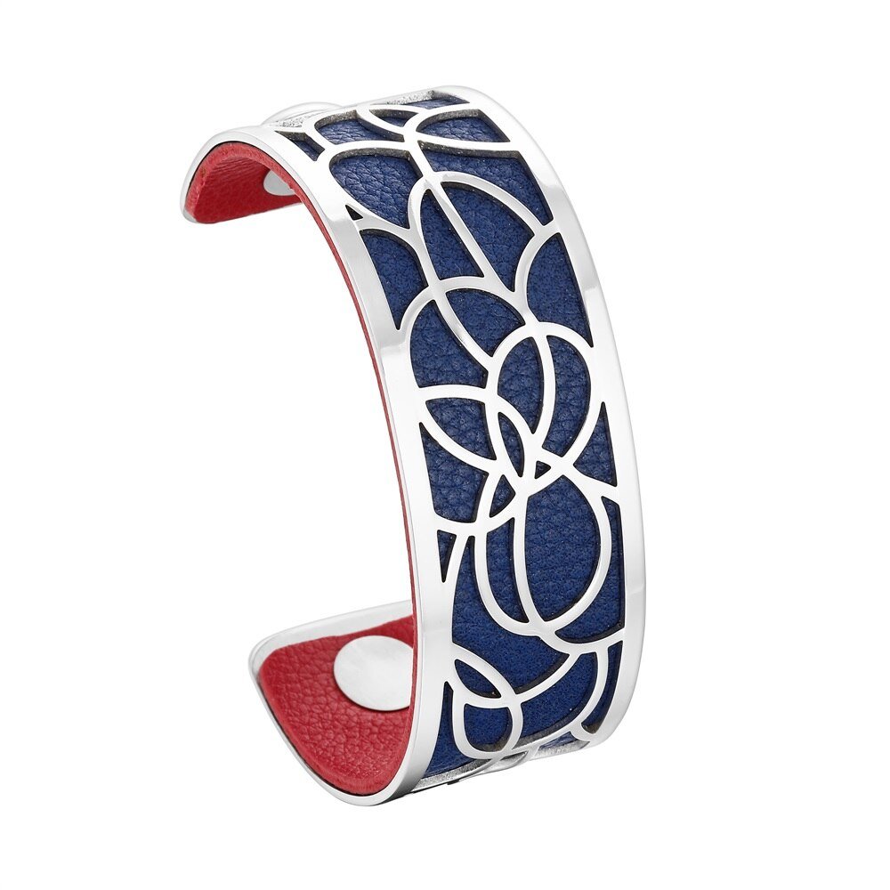 Bracelet Manchettes Femme à Motif Floral Multicolore Personnalisable 25mm - Bijoux De Lune