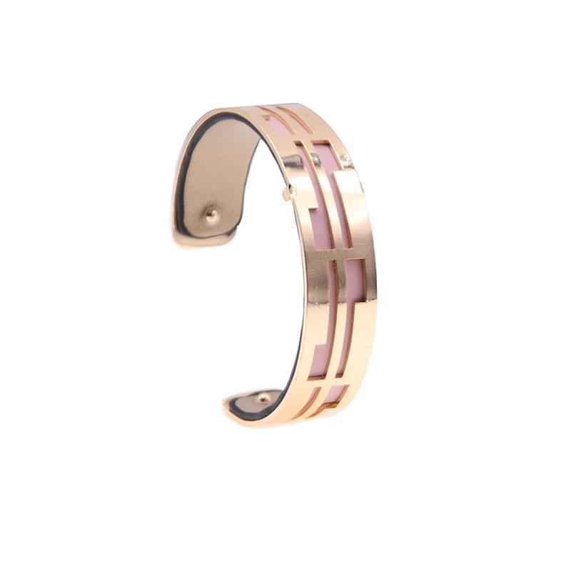 Bracelet Manchettes Femme à Motif Géométrique Multicolore Personnalisable 15mm - Bijoux De Lune