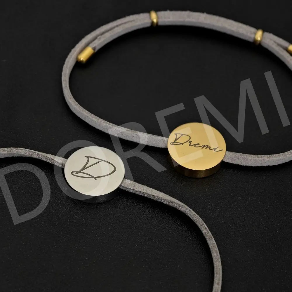 Bracelet Medaille Personnalisé Pour Femmes Et Hommes - Bijoux De Lune