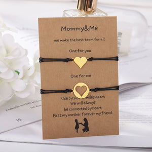 Bracelet Mere Fille Tendance En Forme De Coeur
